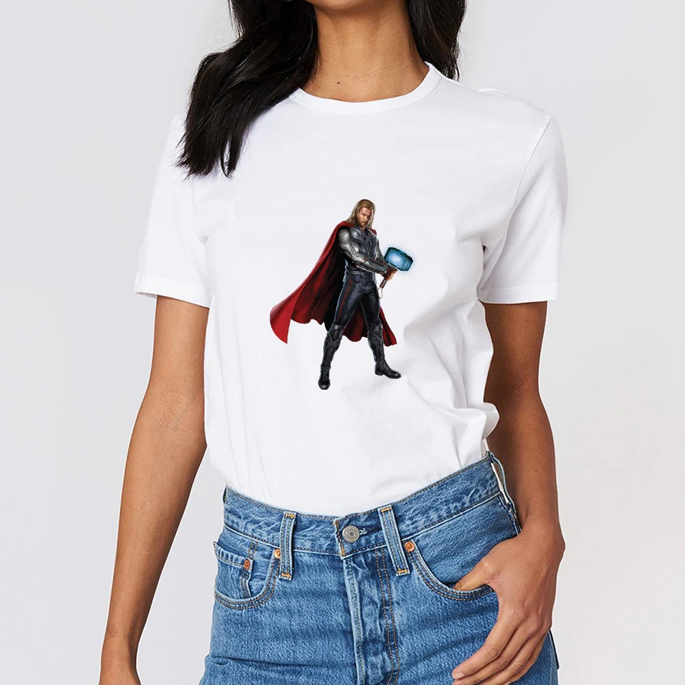 

Disney Thor Odinson Hipster Cool T Shirt Women Streetwear Trend Clothes Unisex Tshirt Short Sleeve Tops Marvel's The Avengers