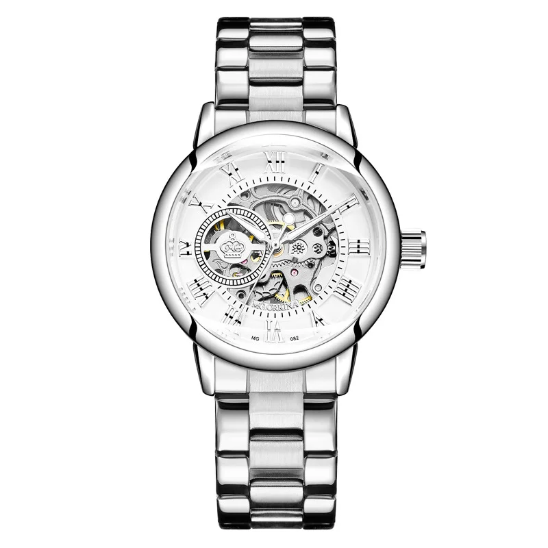 2020 новые модные женские автоматические механические часы с тканым сетчатым поясом модные женские часы от AliExpress RU&CIS NEW