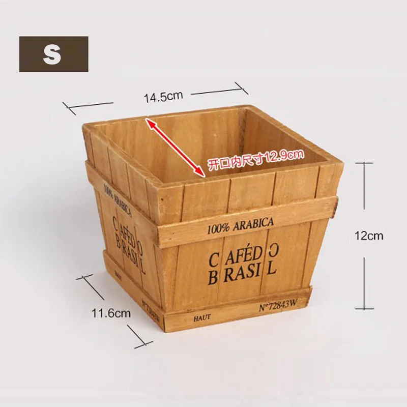 

Two Size Wooden Storage Boxes Succulent Plants Flowers Pots Box Makeup Organizer Bonsai Sundries Jewelry Cosmetic Organizador