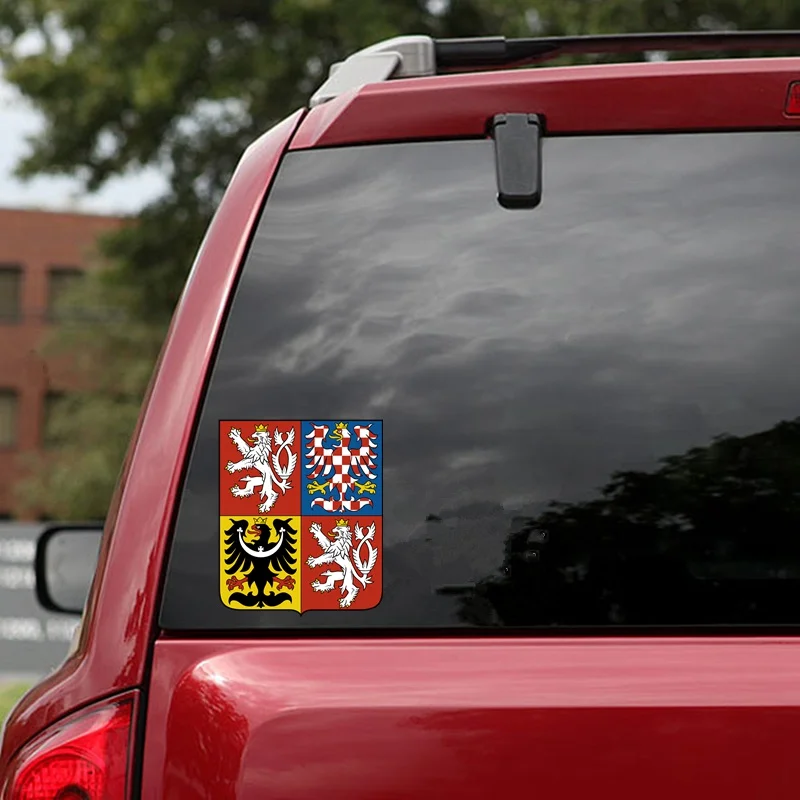 Tri Mishki WCS692 герб Чешская Республика автомобильные стикеры цветные Переводные