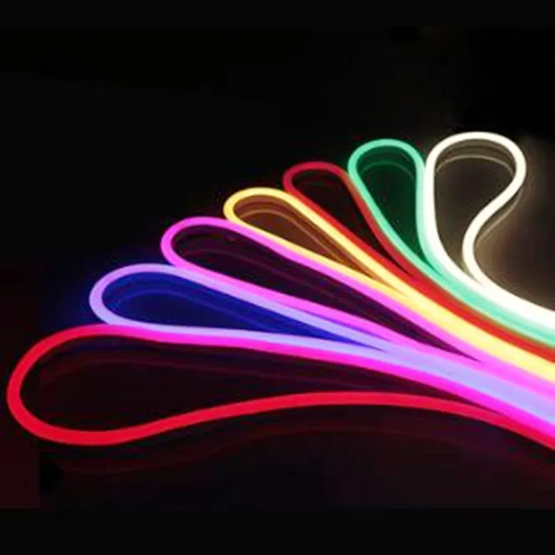 Светодиодный неоновый светильник с адаптером 220 В неоновая лампа RGB