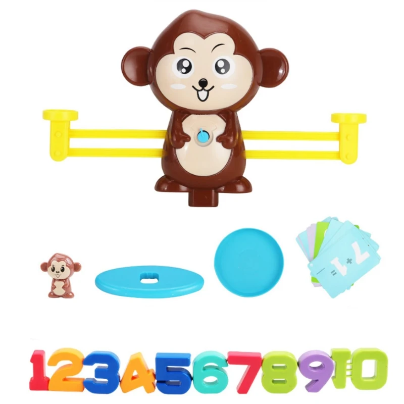 

11XE Monkey Balance Scale Educational Learning Toys Fun Play Girls & Boys Kids STEM Learning Number Board Game
