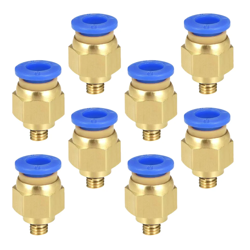 

8pcs Pneumatic Connector Pneumatic Joint Push to Connect 3D Printer Accessories