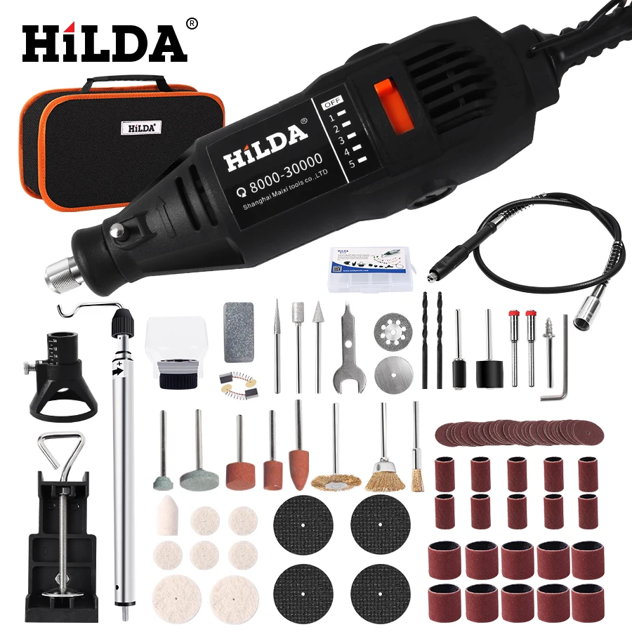 Небольшая электродрель HILDA электрическая дрель Dremel шлифовальные станки гравер Ручка измельчитель электрический мини-дрель Электрический Роторный инструмент шлифовальный станок Dremel аксессуары - Цвет: NO4 JQ-030
