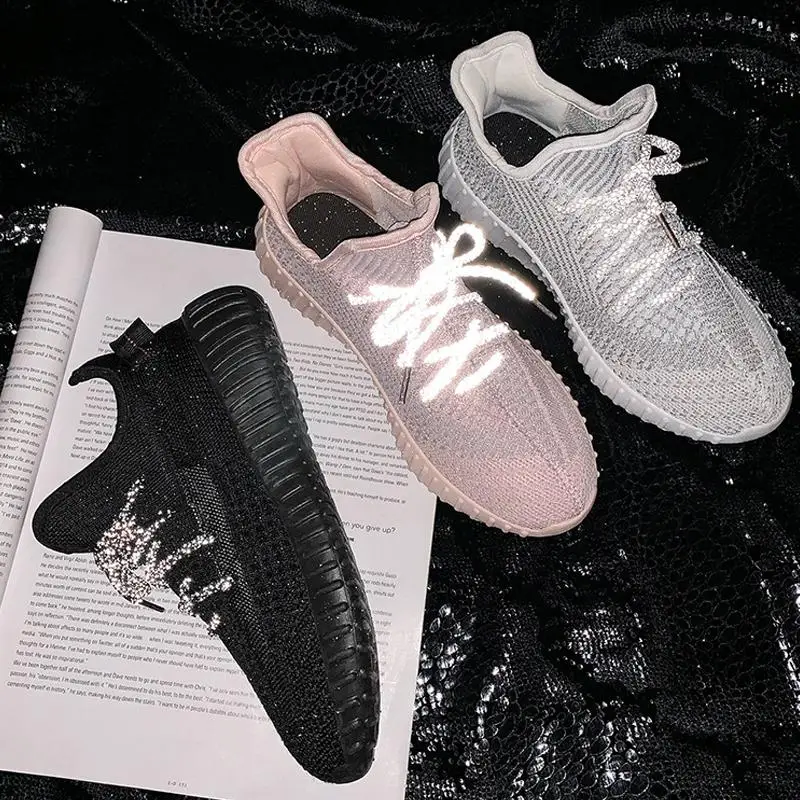 FORENJOY/Женская обувь светящаяся кружевная Звездная женская повседневные