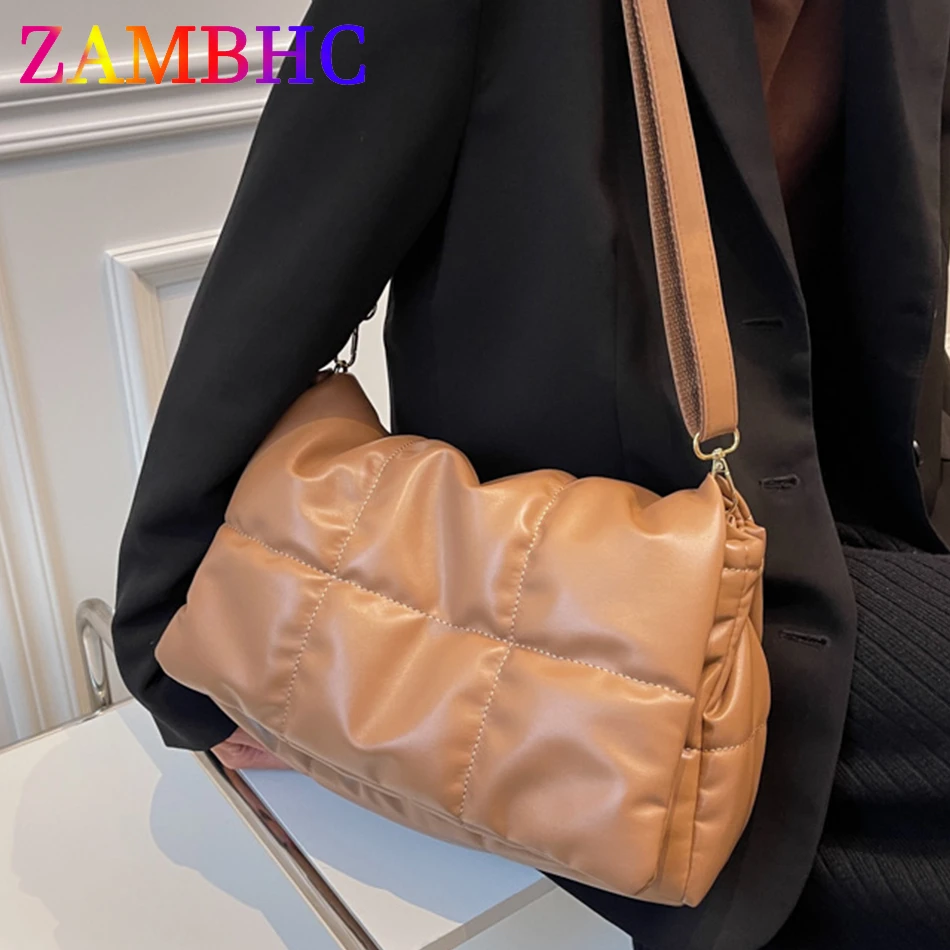 Новая модная женская объемная сумка из мягкой искусственной кожи