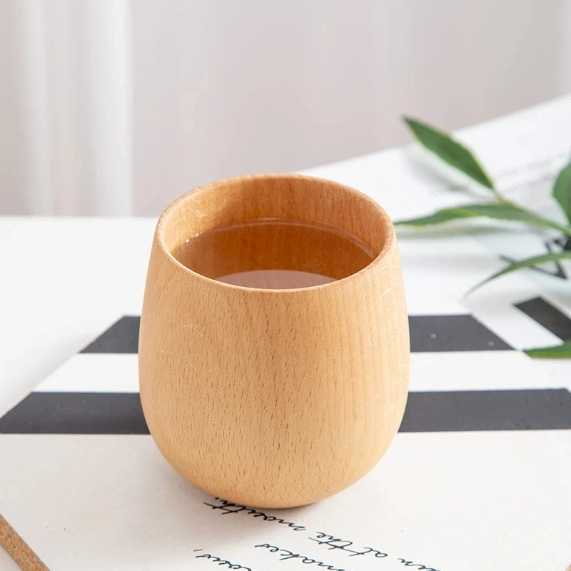

Wooden Tea Cups Natural Solid Wood Tea Cup Wine Coffee Water Drinking Beer Cup