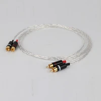 yter 3ag occ copper silver rca audio cable hifi rca interconnect cable with gold plated plug for amplifier cd player