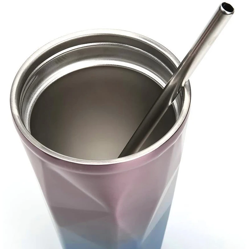 475 мл кофейная бутылка с двойными стенками из нержавеющей стали 304 соломинкой Для