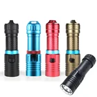 100 лм XM-L2 светодиодный ная вспышка для подводного плавания фотовспышка для подводного плавания 26650 м водонепроницаемый фонарь для дайвинга ягненка + зарядка аккумулятора