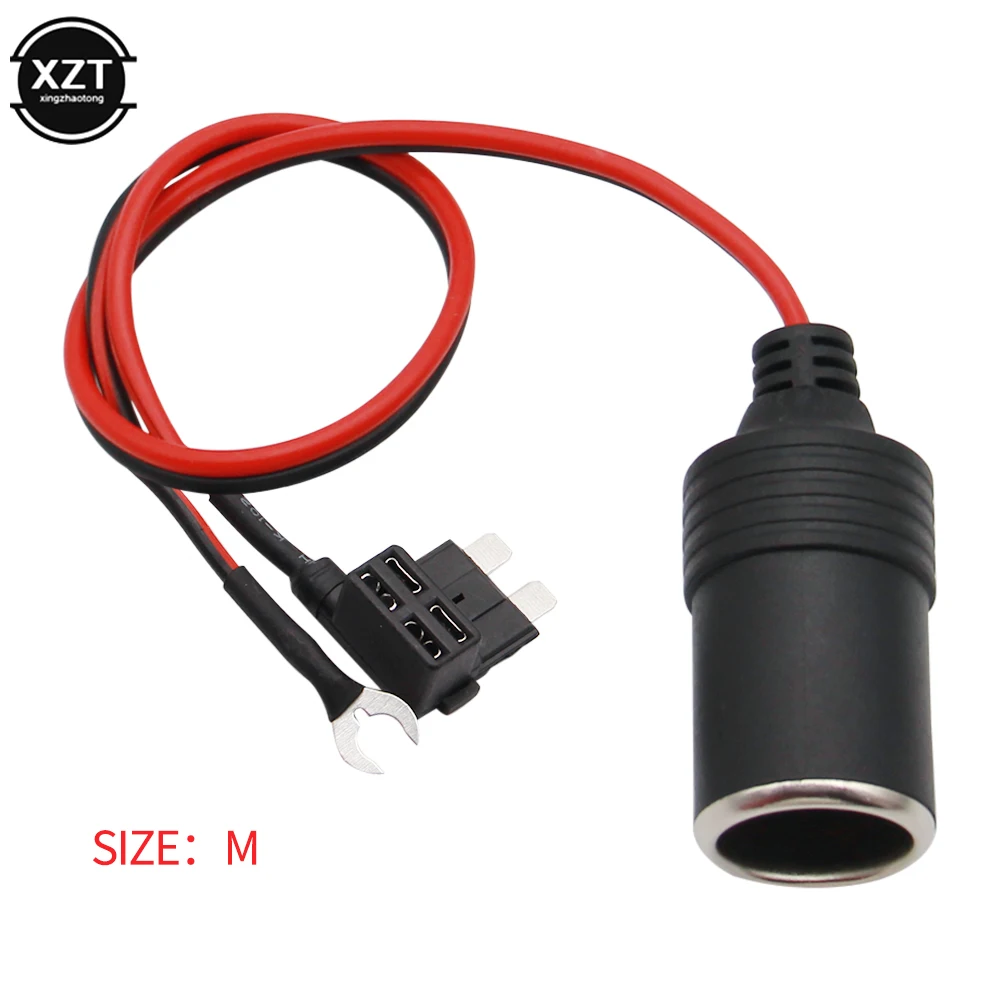 Чистая медь автомобильный прикуриватель зарядное устройство кабель гнездо