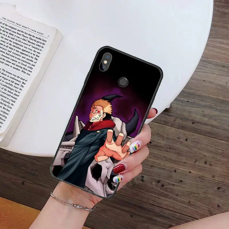 

Jujutsu Kaisen japanese anime manga Phone Case For Xiaomi Redmi note 7 8 9 t max3 s 10 pro lite Luxury brand shell funda coque