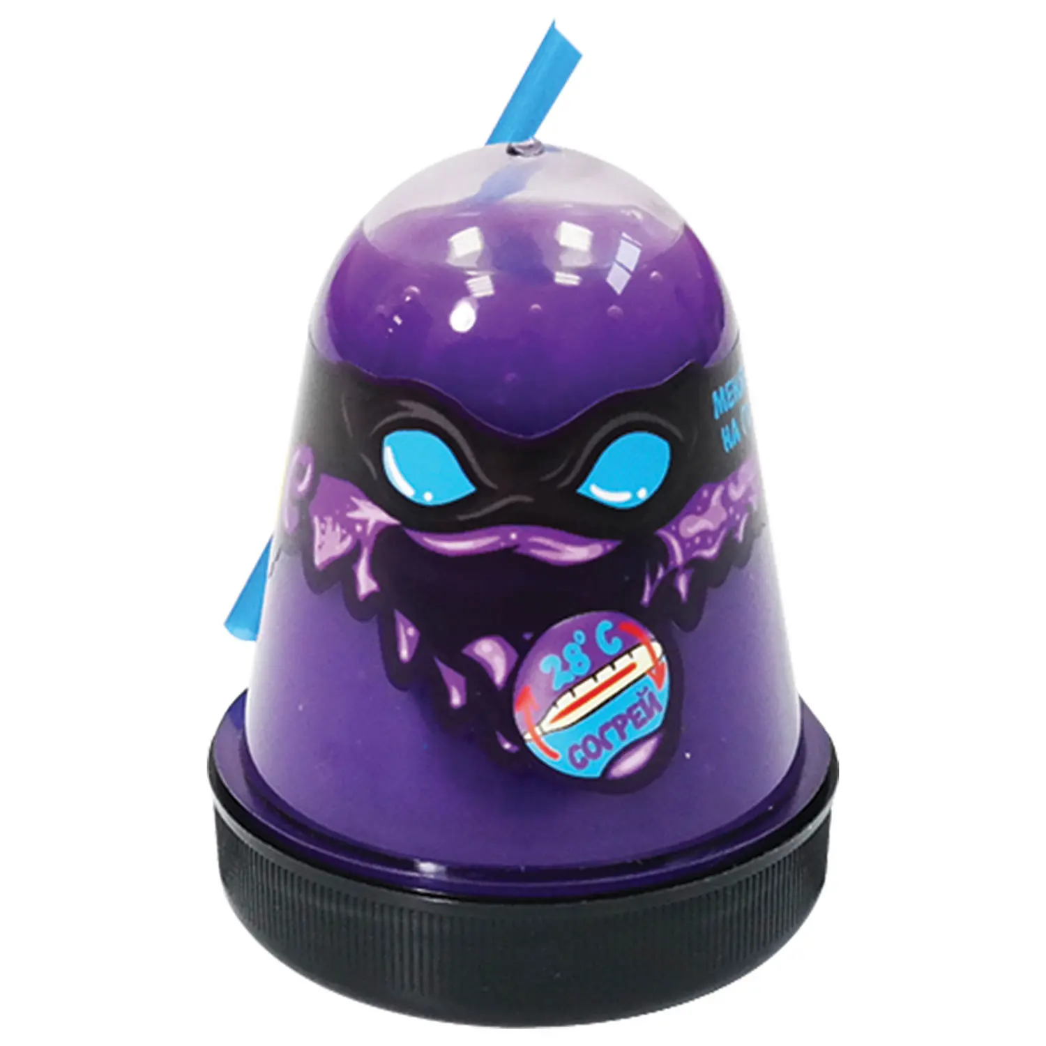 Слайм (лизун) &quotSlime Ninja&quot фиолетовый меняет цвет на голубой 130 г ВОЛШЕБНЫЙ МИР S130-7