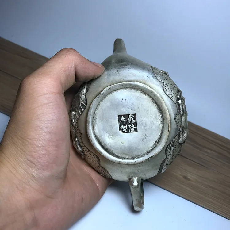 

LAOJUNLU Imitation Antique Copper Pot Fulu Teapot Decoration Tea Ceremony Pot Hip Flask Decorative Gifts Imitation Antique