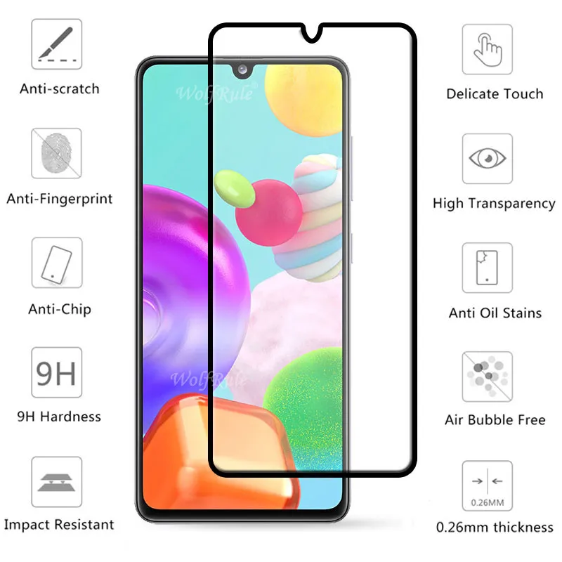 4 in 1 for samsung galaxy a41 glass for samsung a41 screen protector for samsung a12 a02s a31 a51 a71 s20 fe s21 a41 lens glass free global shipping