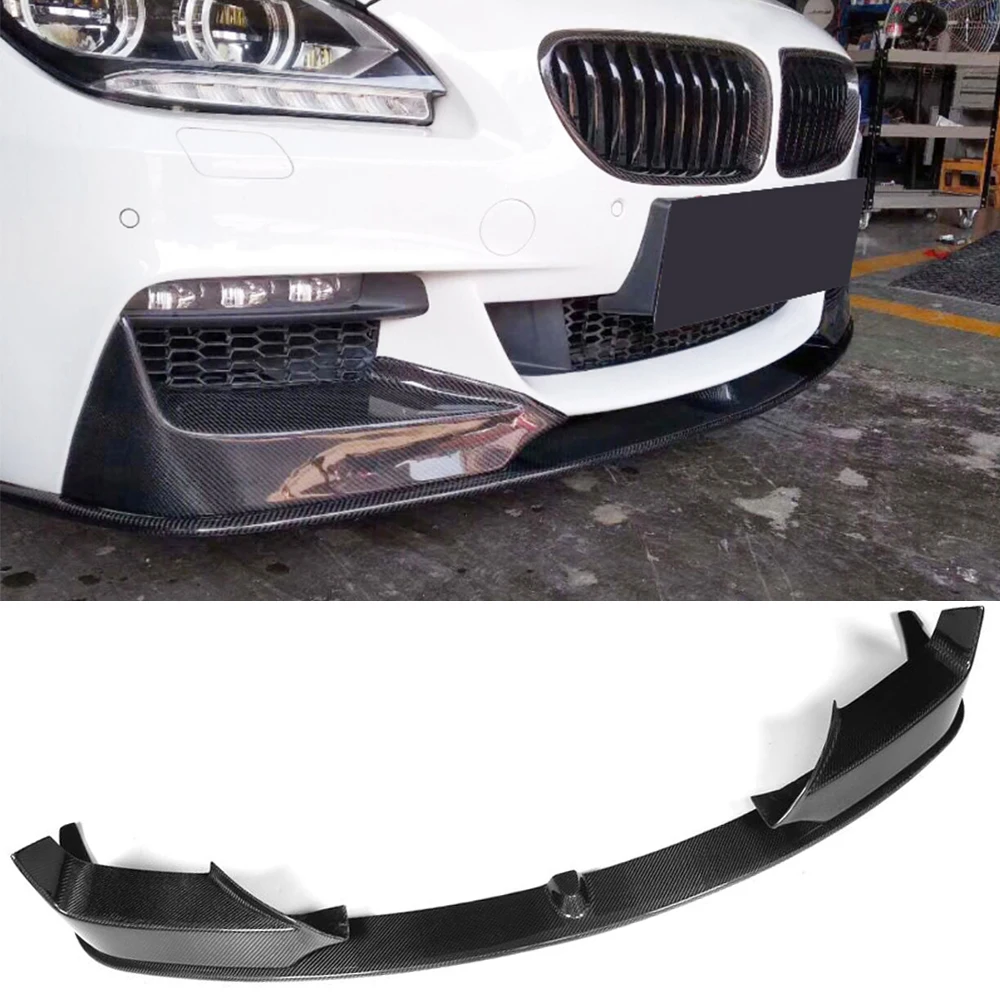Разветвители для переднего бампера BMW F06 F12 F13 M Sport 640i 650i 2012-2017 из углеродного