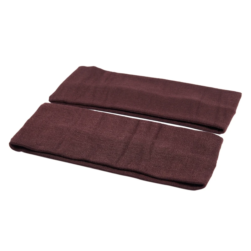 2pcs fashion women cotton yoga hair band sports sweat lady headband popular accessories dark brown | Спорт и развлечения