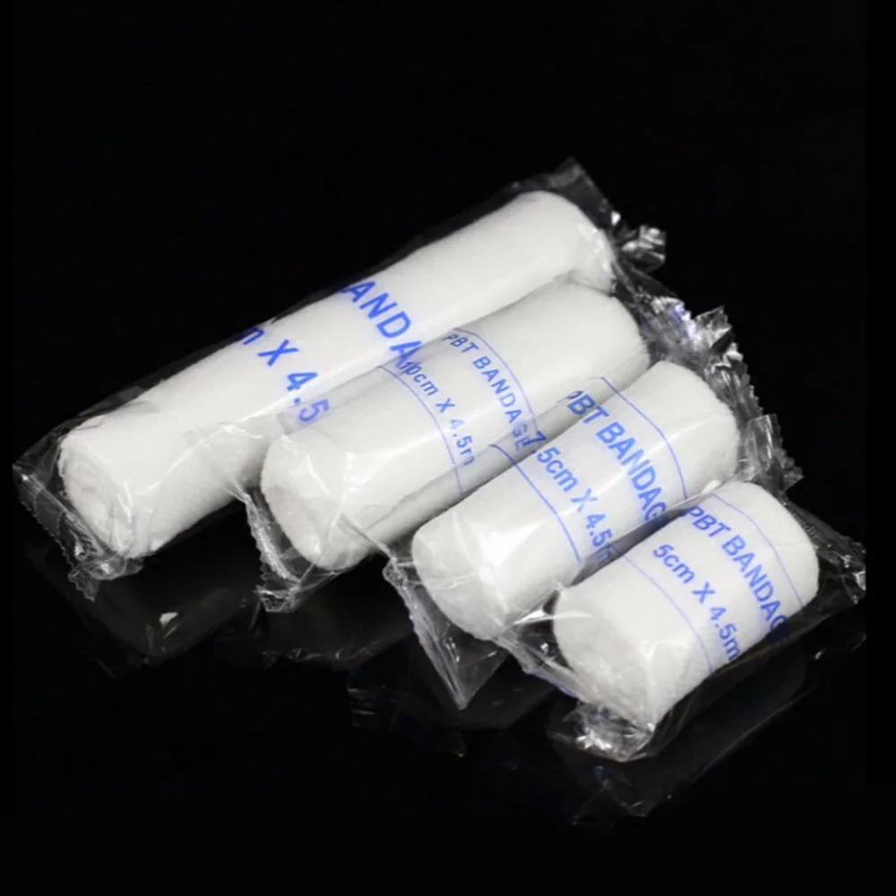 

5 Pcs/lot First Aid Kits 4 Sizes Wound Bandages Elastic Adhesive Stretch Bondage By The Roll Clean Medical Hemostatic Bandage