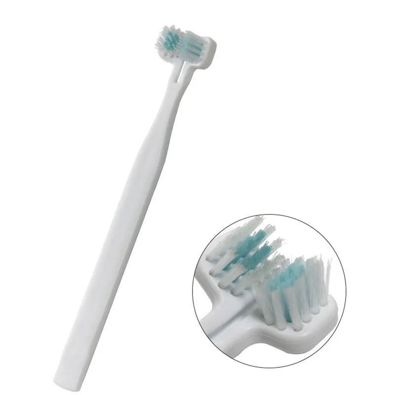 

Dog Toothbrush Double Heads Teeth Brushing Cleaner Pet Breath Freshener Oral Care for Dog Cats F2