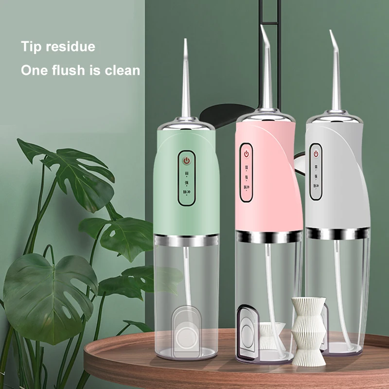 

3 Modes Portable Oral Irrigator Cordless Water Flosser USB Rechargeable Water Jet Floss Tooth Pick Irrigator Scaler Teeth Care