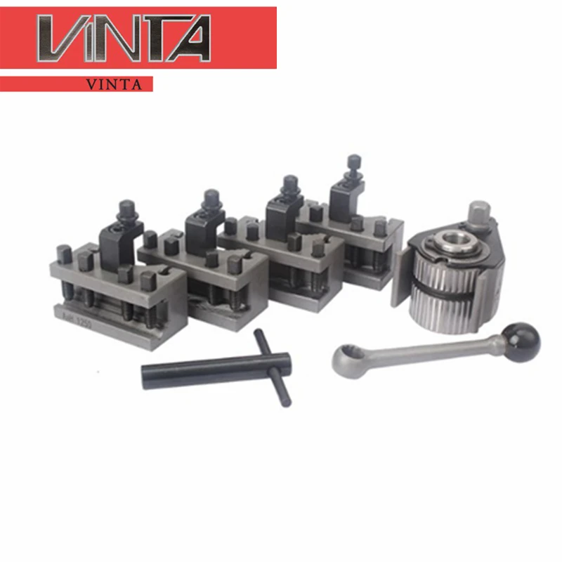 

Lathe Quick Change Tool Post Set S/N:01011 High-precision quick-change tool post European style Aa quick change tool post kit