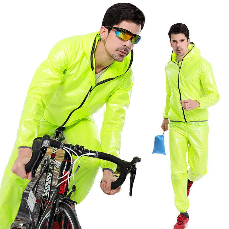 Быстросохнущий дождевик для велоспорта водонепроницаемая велосипедная куртка