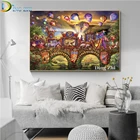 Цирковые картины 5D, алмазная живопись, тигр, медведь, зебра и другие животные, сделай сам, квадратная, Круглая Мозаика, вышивка крестиком