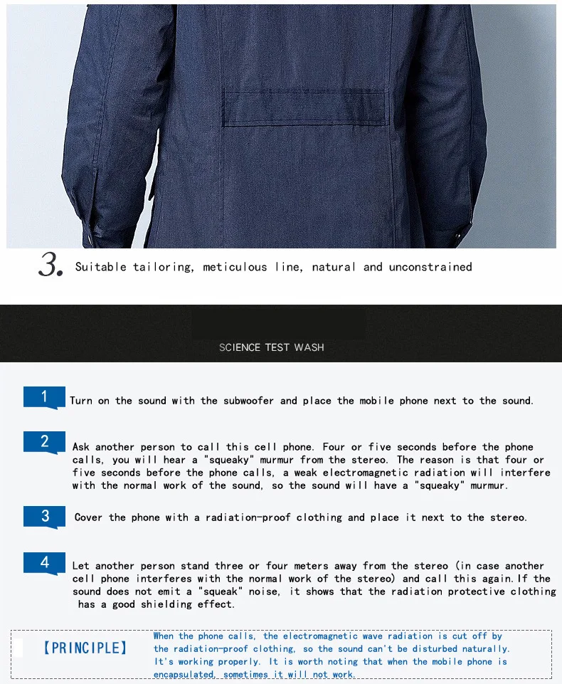 Пальто тканевое для лаборатории INSAHO пальто рабочее с защитой от