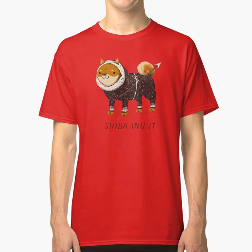 Футболка с изображением Сиба ину|Мужские футболки| |