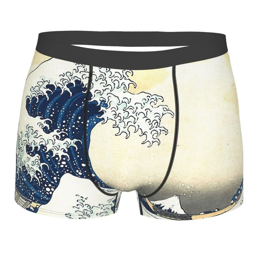 

Трусы Ukiyo-e, дышащие, с принтом в виде деревянных блоков в японском стиле, мужское нижнее белье