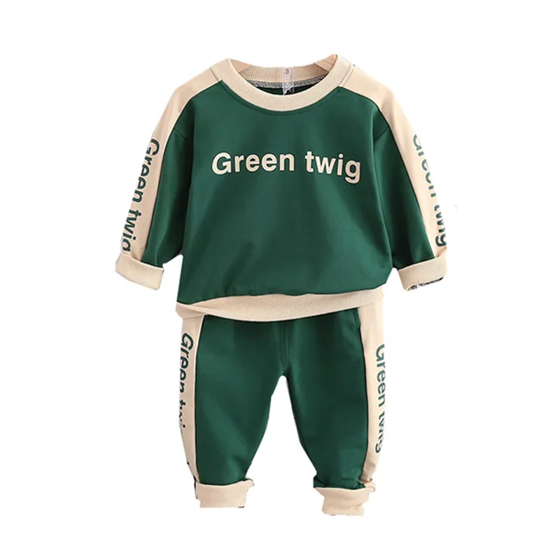 

Baby Boys Clothing Sets Autumn Toddler Infant Clothes Cartoon Letter T Shirt Jeans Child Kids Clothin