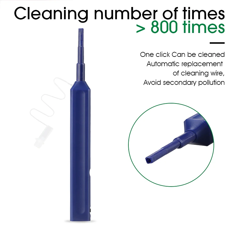 5 шт./лот 800 раз одноразовый очиститель волоконно-оптического коннектора ручка