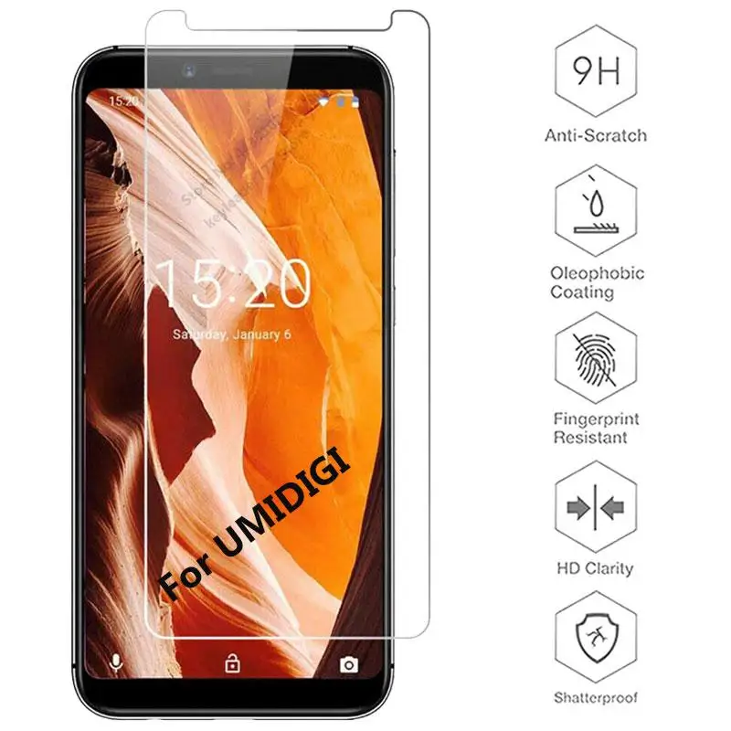 Защитное стекло закаленное 9H для UMIDIGI A3S A3X A1 A3 A5 Pro F1 | Мобильные телефоны и