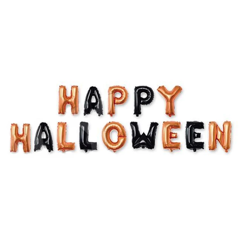 

16inch happy halloween 14pcs letters one set Happy Halloween party decoration balloon party supplies parti decor
