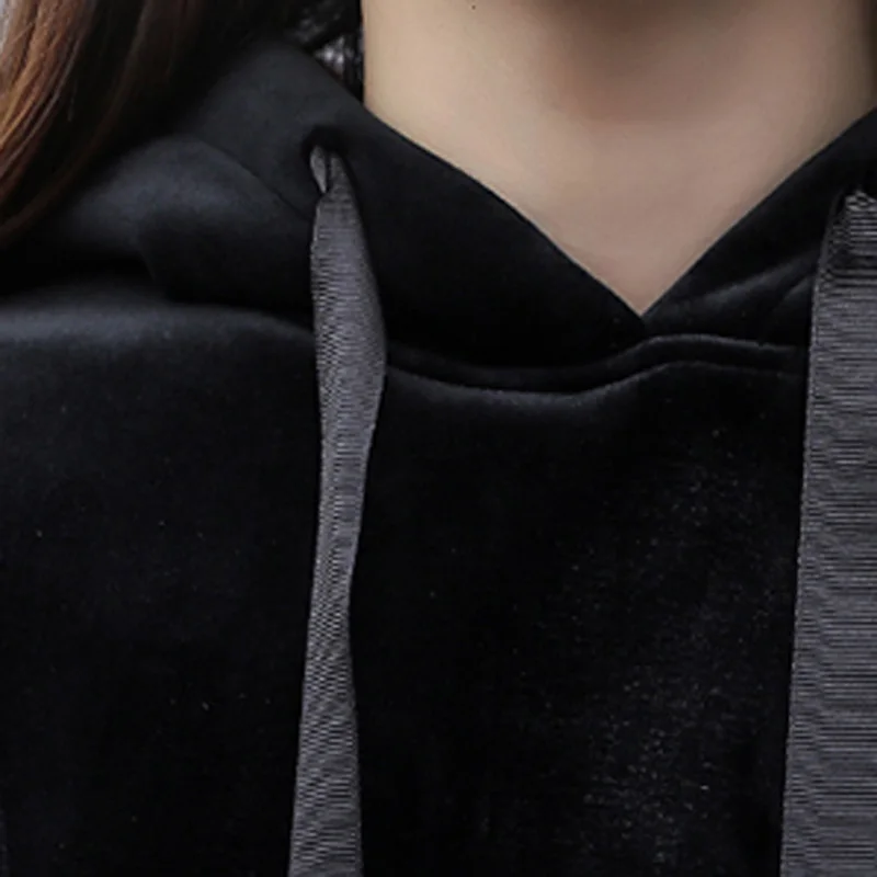 Вельветовые спортивные толстовки большого размера плюс костюмы женские с