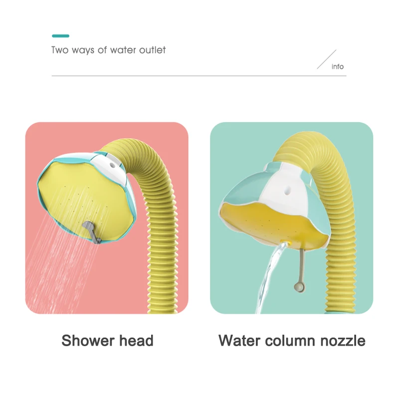 

Elephant Baby Bath Shower Head Elephant Water Pumps and Trunk Spout Rinser for Newborn Babies DA