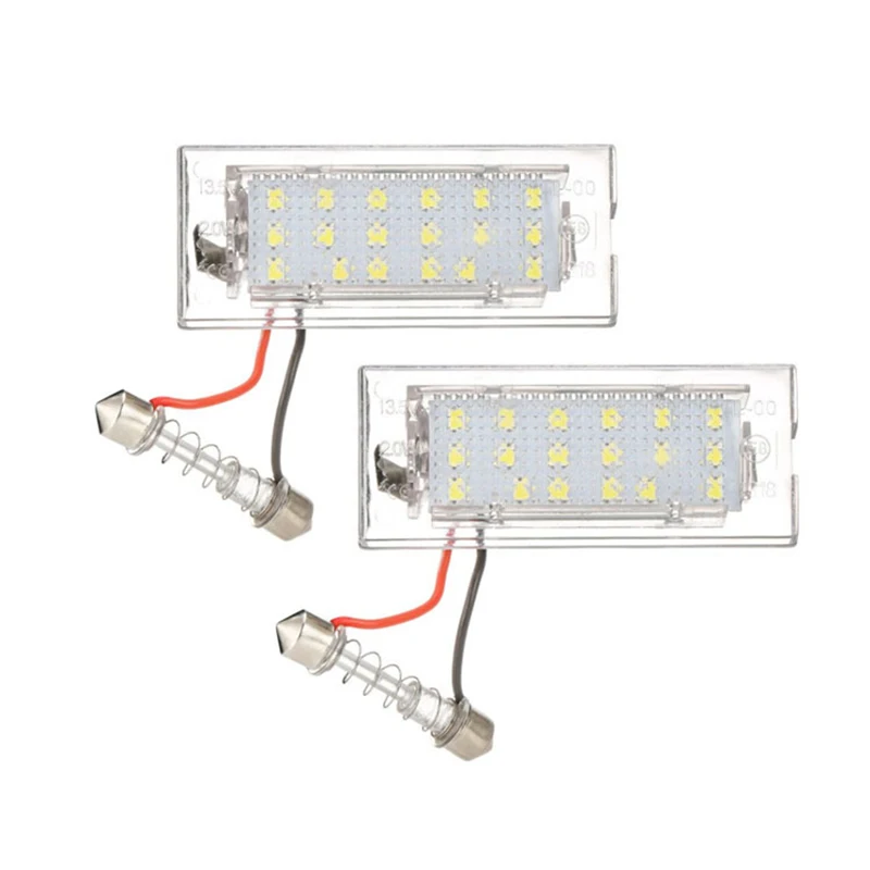 2 шт./компл. Белый светодиодный номерной знак светильник лампа 18 12V для BMW E53 X5 1999 2003