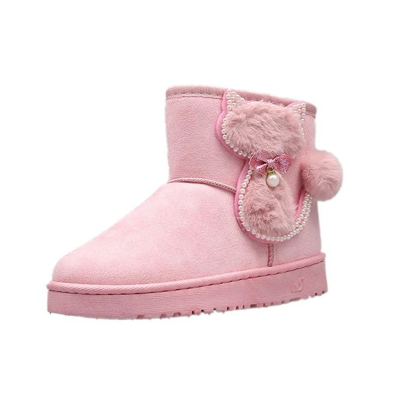 

Ollymurs 2021 Ins Winter New Fashion Snow Boots Lovely Warm Cotton Boots Chunky Footware zapatillas mujer 34-40