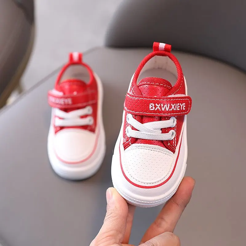 

High Quality Light Weight Comfortable Velcro Toddler Shoes All-match Soft Sole Anti-skid 1-4 Years Old Kids Shoes T21N01LS-26
