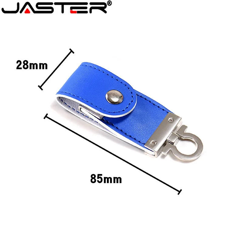 JASTER настраиваемый логотип металлический Кожаный USB 2 0 флэш накопитель 4 ГБ 8 16 32 64