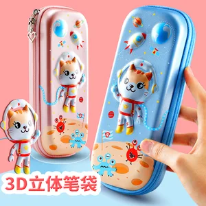 Студенческий чехол для карандашей, милый мультяшный пенал для канцелярских принадлежностей, вместительный водонепроницаемый пенал для хранения канцелярских принадлежностей