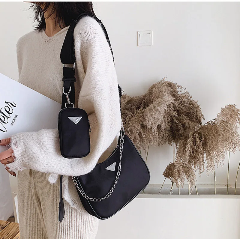 

Women Crossbody Bag Luxury Handbags Women Bags Designer With Mini Pocket Luxury Brand Female Shoulder Messenger Bag