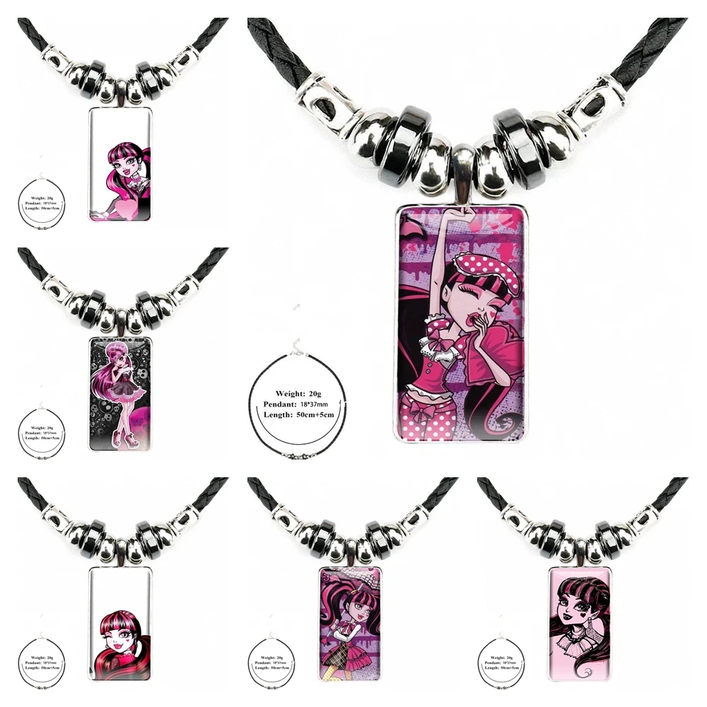 Модное ожерелье ручной работы с монстрами для женщин и мужчин прямоугольный