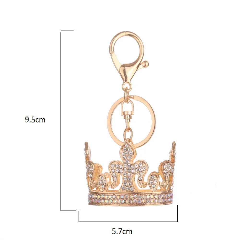 Брелок в виде короны милый брелок для ключей женщин (я тебя люблю) креативная цепь