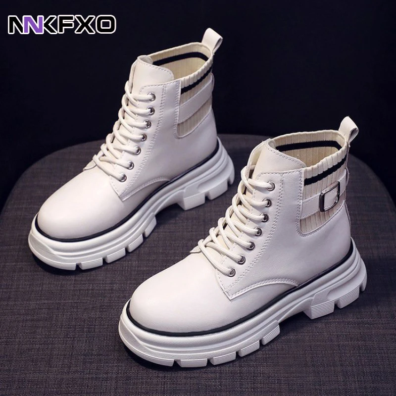 

Новое поступление, мягкие ботинки, женские ботинки, модные круглые ботильоны из искусственной кожи, зимние эластичные черные ботинки 2021, уд...