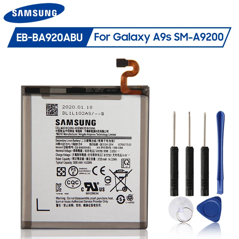 Оригинальная Аккумуляторная батарея для Samsung Galaxy A9s A9200 2018 версия A9 A920F сменная