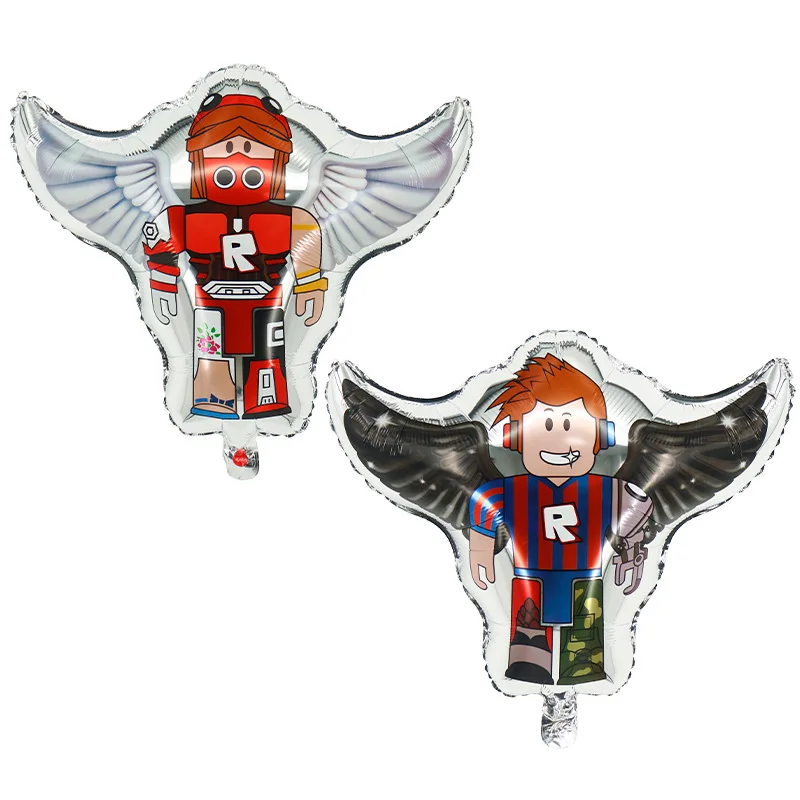 Robloxed шары пиксель латексный фольгированный шар Game С Днем Рождения украшения для