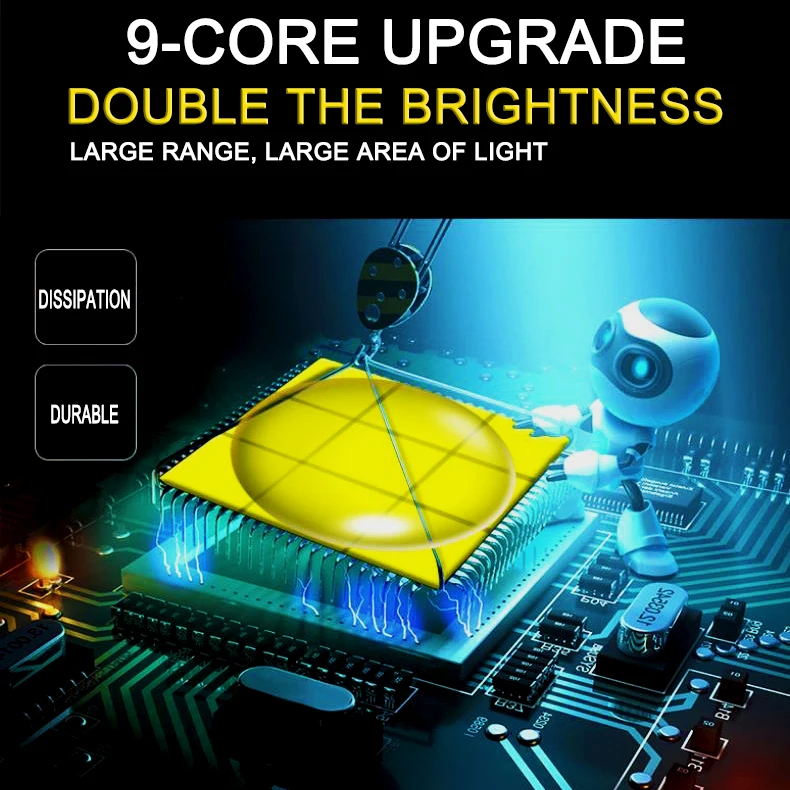 100000lm xhp199led flashlight 9core usb rechargeable waterproof zoom xhp99 bicycle lamp 5mode 1865026650 battery phone charging free global shipping