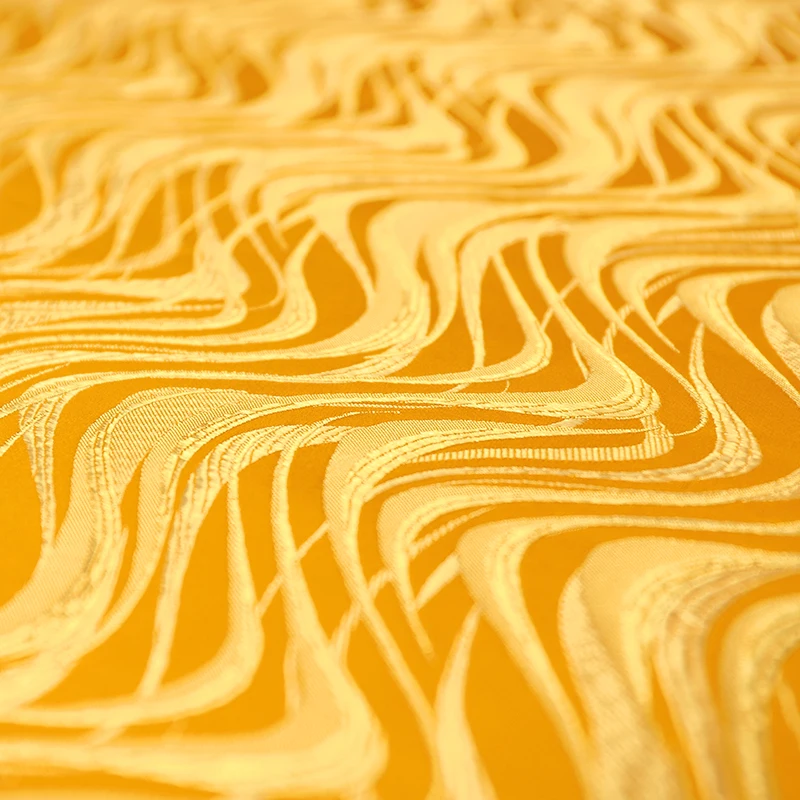 

75 cm Golden striped fabrics brocade jacquard fabric fpr sewing cheongsam bags decoration patchwork material