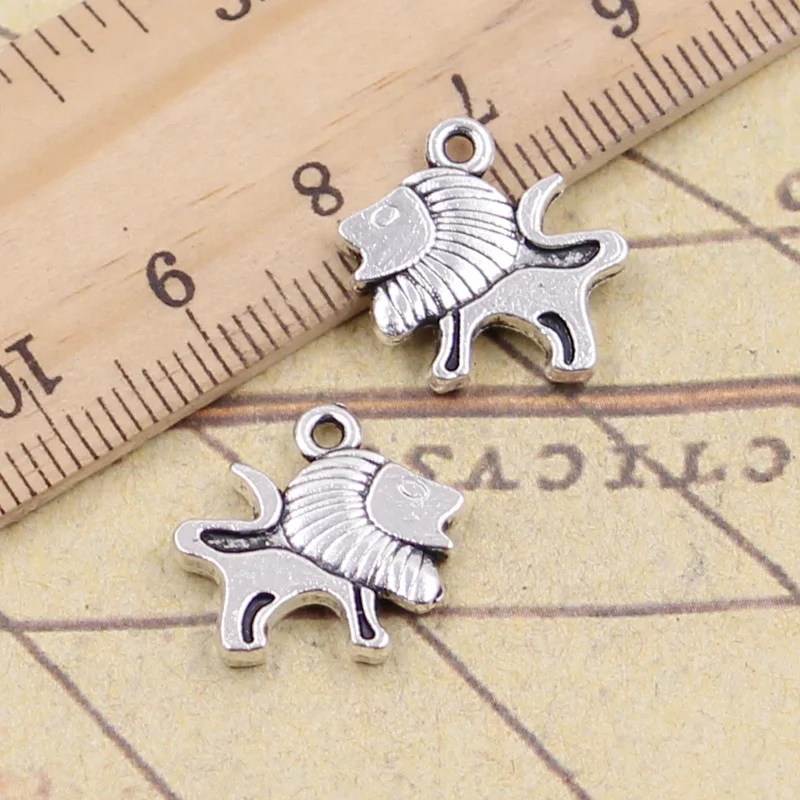 

20pcs Charms lion 16x15mm Tibetan Silver Color Pendants Crafts Making Findings Handmade Antique Jewelry DIY for Necklace